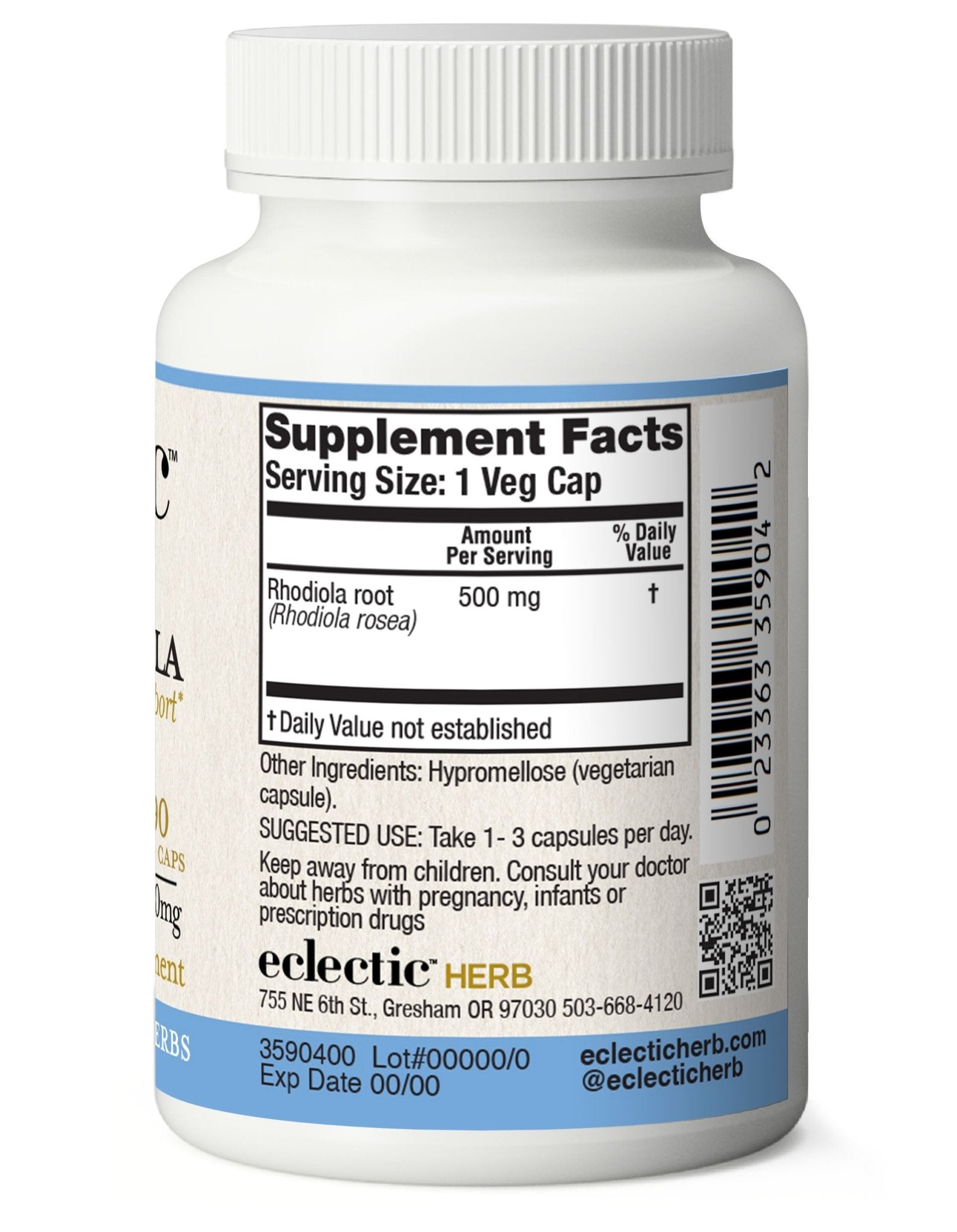 RHODIOLA CAPSULES - Tree Spirit Wellness