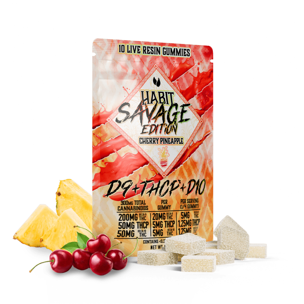 SAVAGE EDITION Delta 9+THCP+Delta 10 gummies Cherry Pineapple - Tree Spirit Wellness