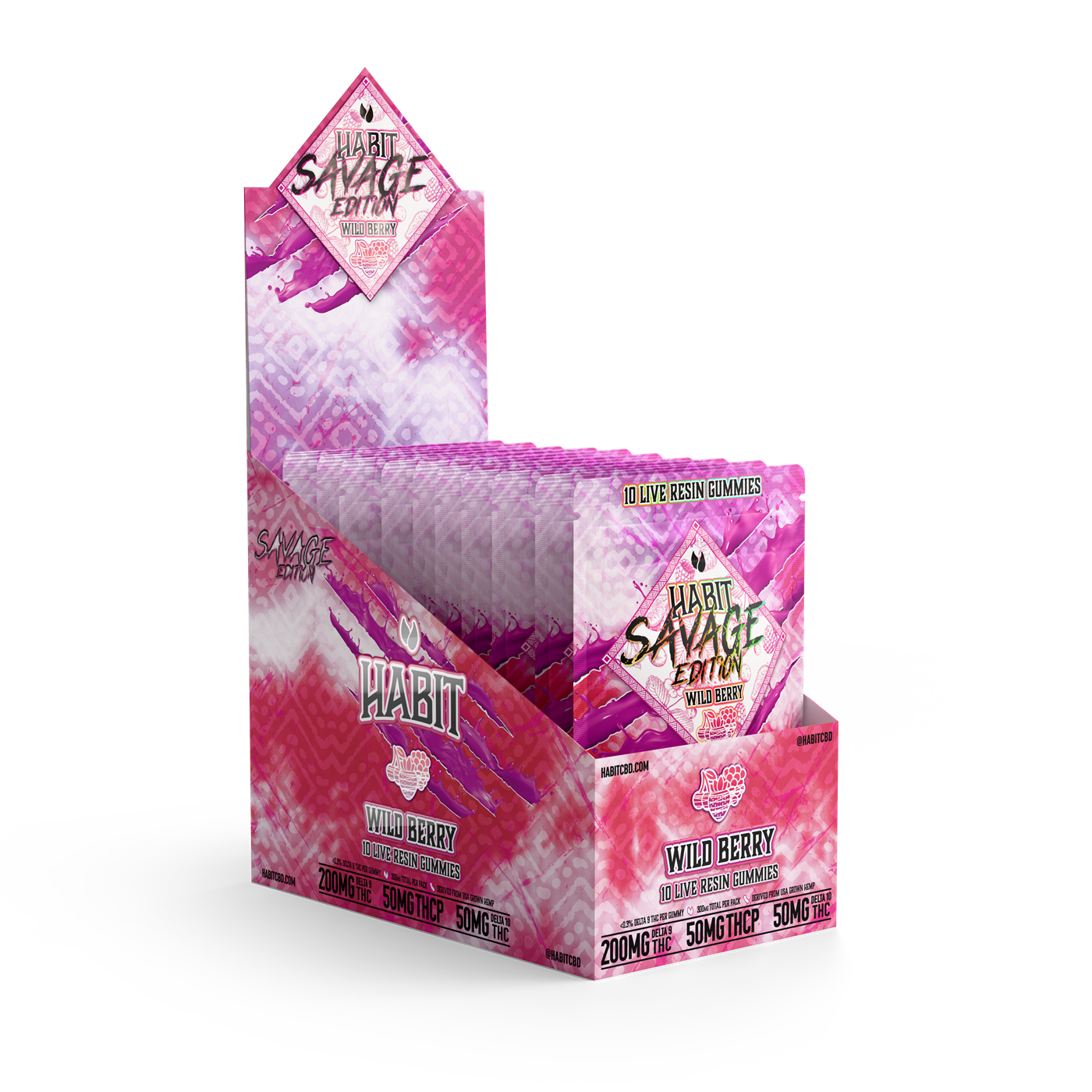 SAVAGE EDITION Delta 9+THCP+Delta 10 gummies Wild Berry - Tree Spirit Wellness