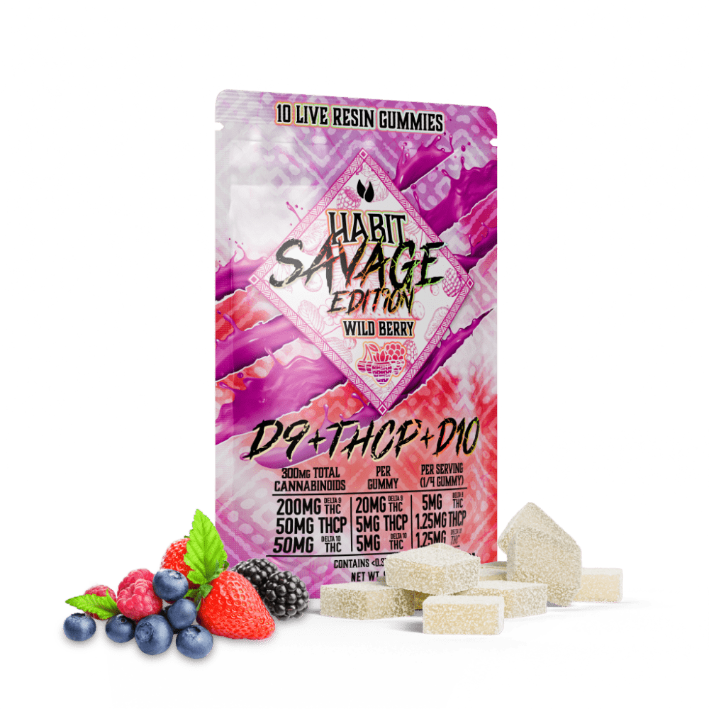 SAVAGE EDITION Delta 9+THCP+Delta 10 gummies Wild Berry - Tree Spirit Wellness