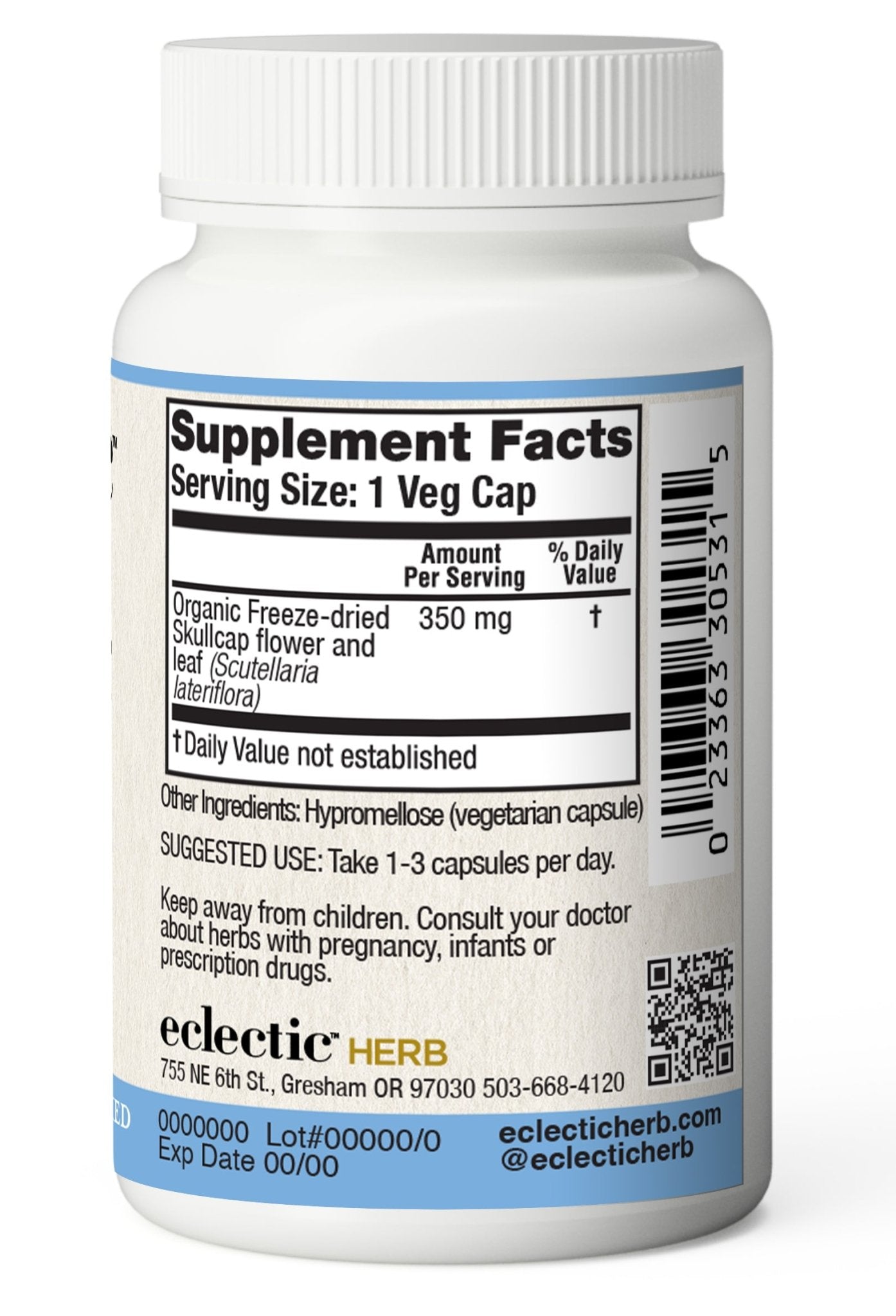 SKULLCAP CAPSULES - Tree Spirit Wellness