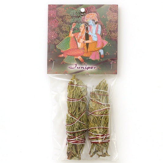 Smudging Herbs - Juniper Smudge Stick - 2 mini Bundles 4" - Tree Spirit Wellness