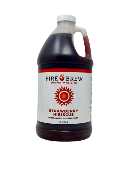 Strawberry Hibiscus Apple Cider Vinegar Elixir - Shrub - Tree Spirit Wellness