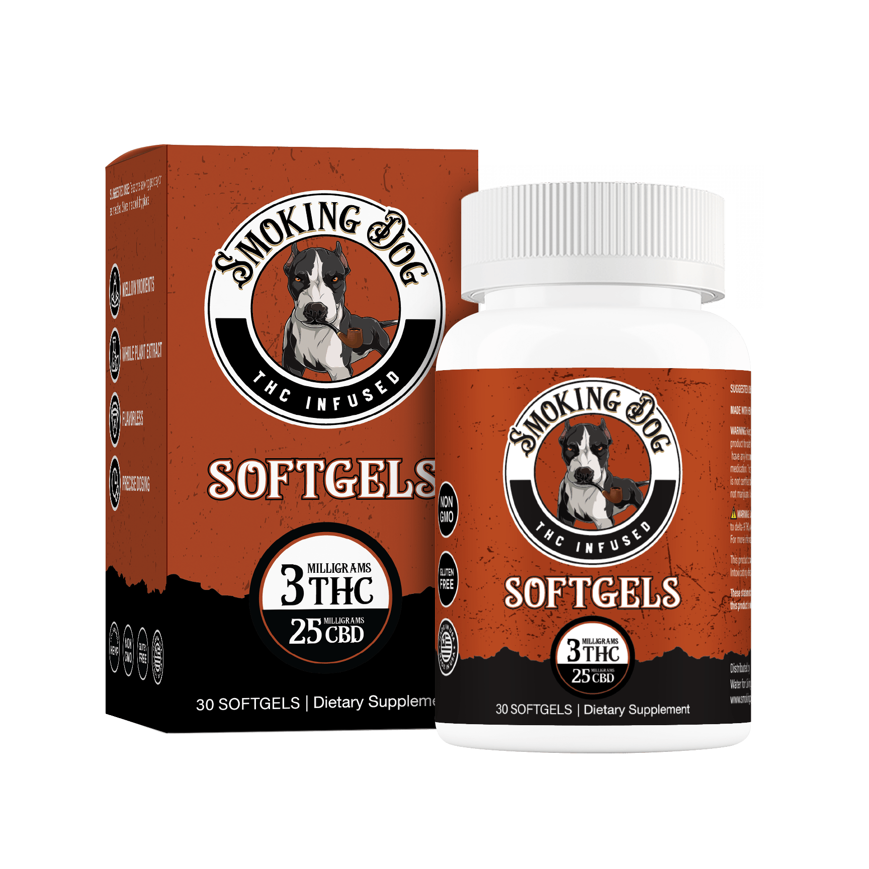 THC + CBD Softgels 30 caps - Tree Spirit Wellness