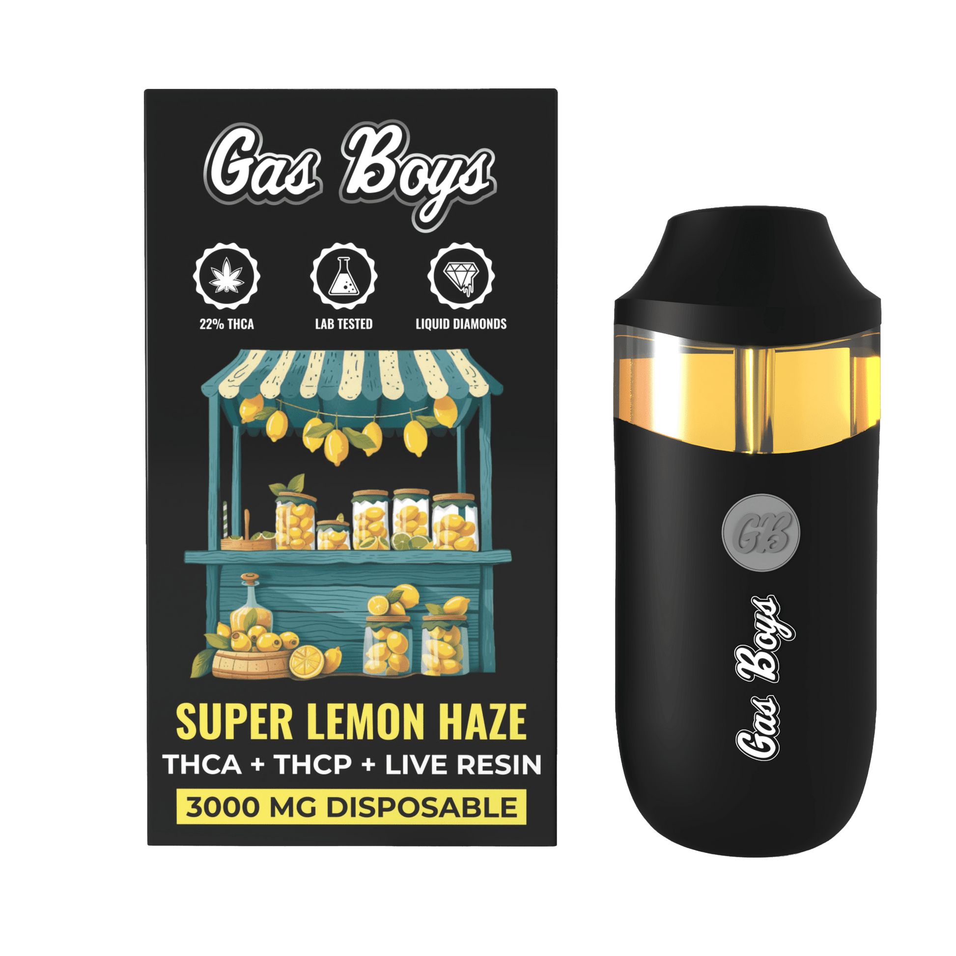 THCA 3G DISPOSABLE VAPE - Super Lemon Haze - Sativa Hybrid (6 DEVICES) - Tree Spirit Wellness