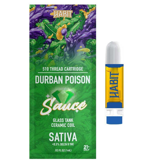 THCA Cartridges – Durban Poison 1G - Tree Spirit Wellness