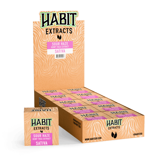 THCA Concentrate 1g Sour haze (Sativa) 10pk display case - Tree Spirit Wellness