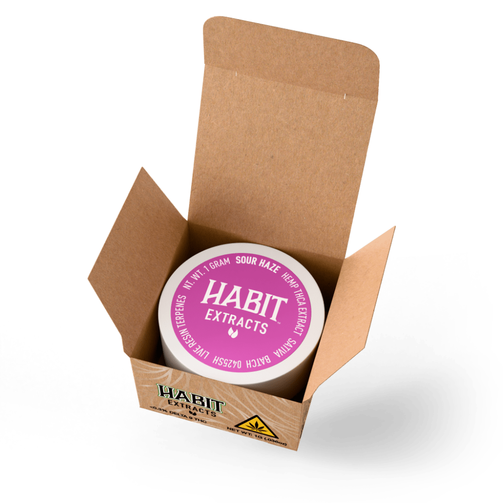 THCA Concentrate 1g Sour haze (Sativa) 10pk display case - Tree Spirit Wellness