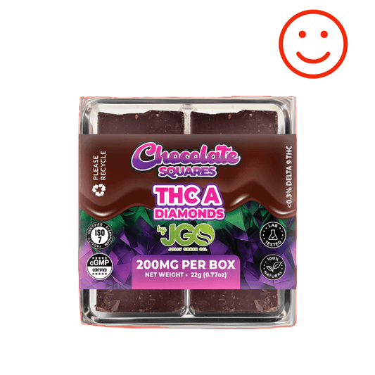 THCa Diamonds Chocolate Squares 200mg (4pcs) - Tree Spirit Wellness
