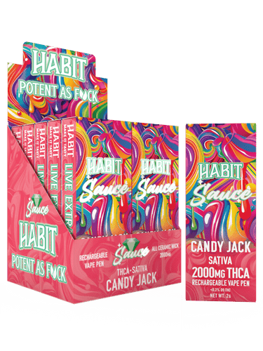 THCA Disposable Rechargeable Vape - Candy Jack 2g (Sativa) 10pk - Tree Spirit Wellness