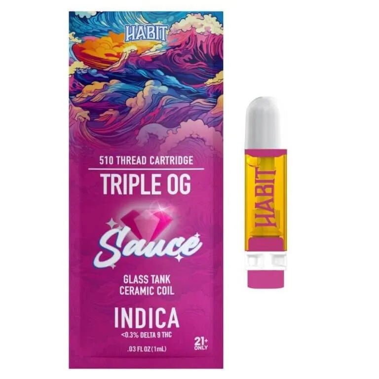 THCA Live Resin 510 Cartridge - Triple OG 1g (Hybrid) - 10 Pack - Tree Spirit Wellness