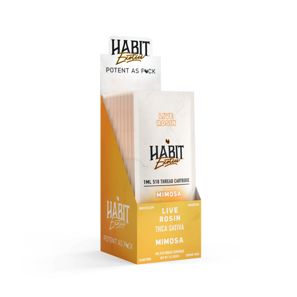 THCA Live Rosin 510 Cartridge - Mimosa 1g (Sativa) - 10 Pack - Tree Spirit Wellness