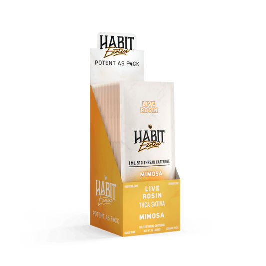 THCA Live Rosin 510 Cartridge - Mimosa 1g (Sativa) - 10 Pack - Tree Spirit Wellness