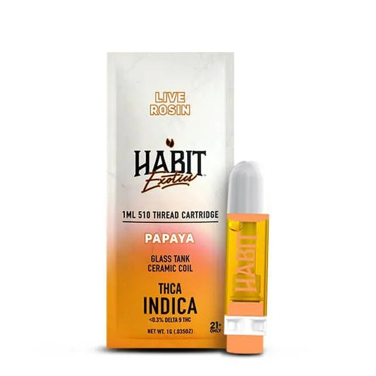 THCA Live Rosin 510 Cartridge - Papaya 1g (Indica) - 10 Pack - Tree Spirit Wellness