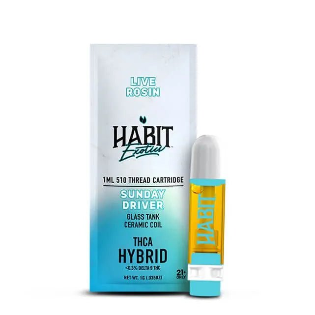 THCA Live Rosin 510 Cartridge - Sunday Driver 1g (Hybrid) - 10 Pack - Tree Spirit Wellness