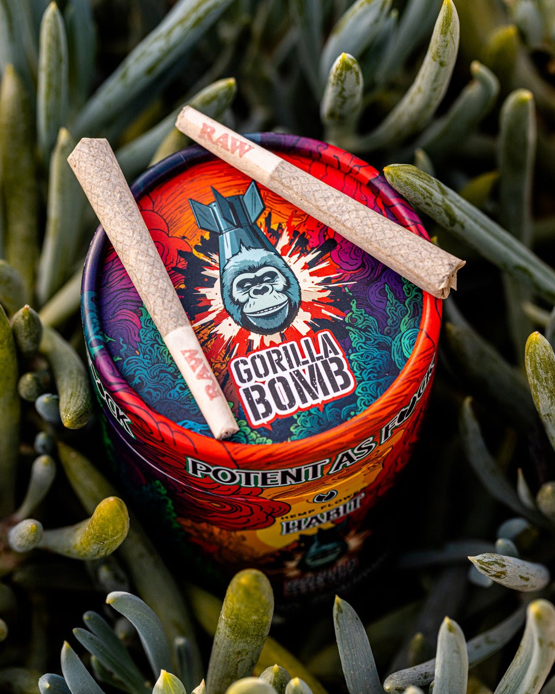 THCA.75g PRE - Rolls 2Pk Gorilla Bomb (Sativa) Case of 20 - Tree Spirit Wellness