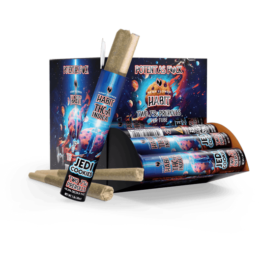 THCA.75g PRE - Rolls 2Pk Jedi Cookies (Indica) Case of 20 - Tree Spirit Wellness