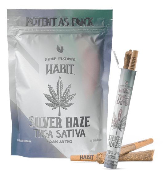 THCA.75g PRE - Rolls 2Pk Silver Haze (Sativa) Case of 10 - Tree Spirit Wellness