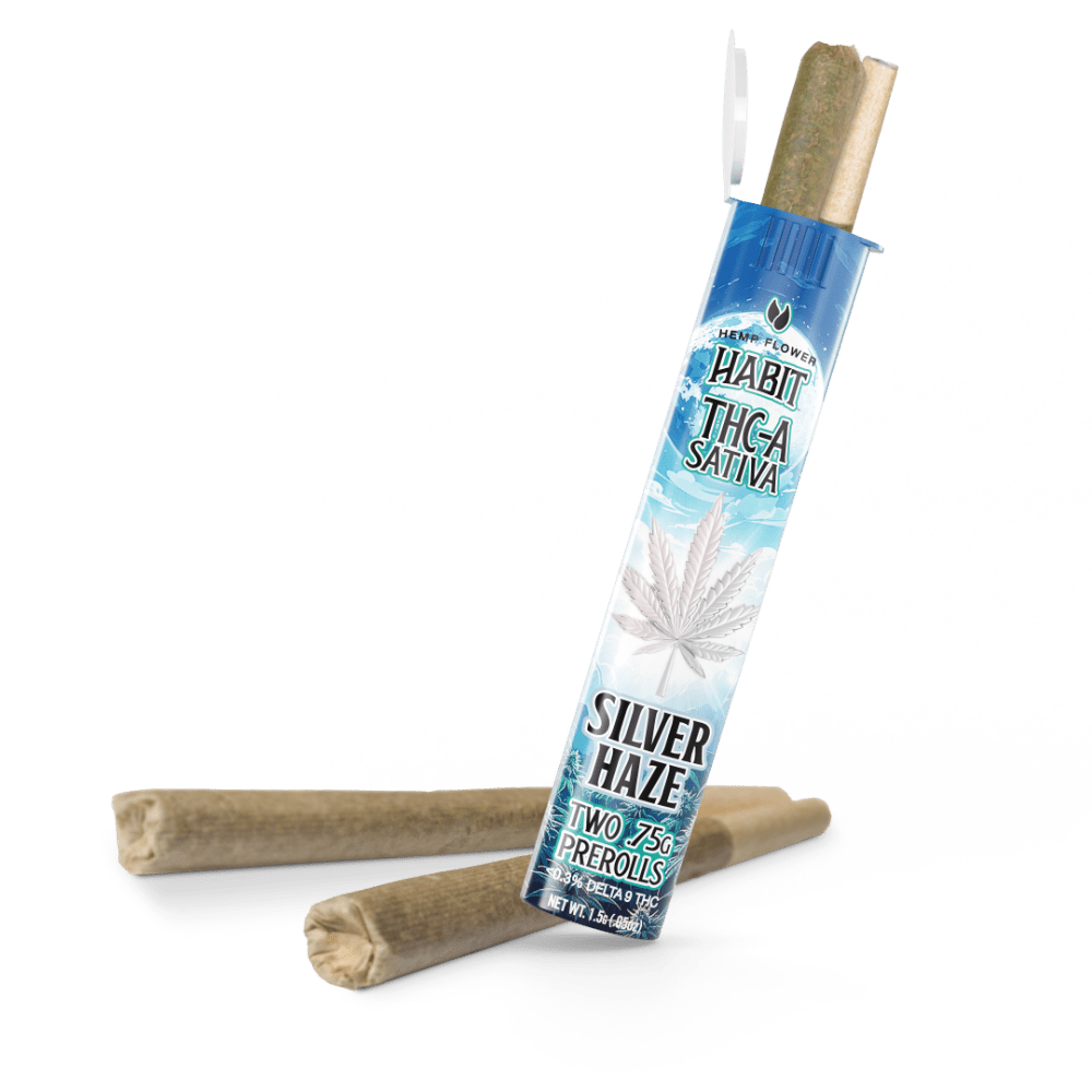 THCA.75g PRE - Rolls 2Pk Silver Haze (Sativa) Case of 20 - Tree Spirit Wellness