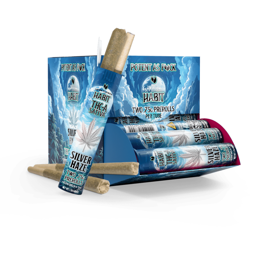 THCA.75g PRE - Rolls 2Pk Silver Haze (Sativa) Case of 20 - Tree Spirit Wellness