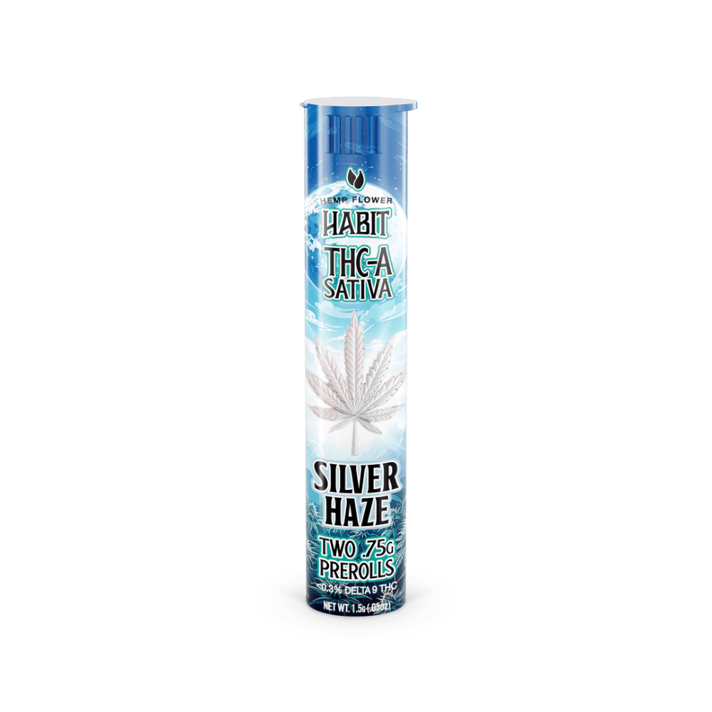 THCA.75g PRE - Rolls 2Pk Silver Haze (Sativa) Case of 20 - Tree Spirit Wellness