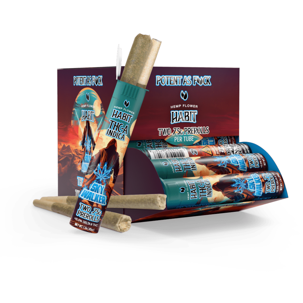 THCA.75g PRE - Rolls 2Pk Sky Walker (Indica) Case of 20 - Tree Spirit Wellness