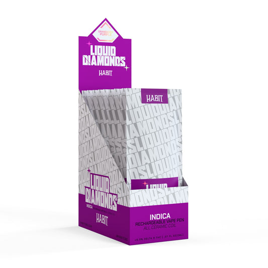 THCP Liquid Diamonds - Granddaddy Purps 2000 mg Rechargeable Vape - 10 Pack - Tree Spirit Wellness