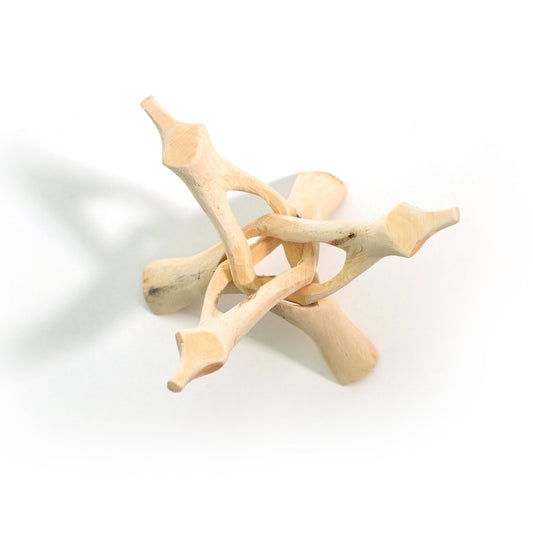 Tripod 6" Natural Eucalyptus Wood (fits Abalone shells 5 - 7") - Tree Spirit Wellness