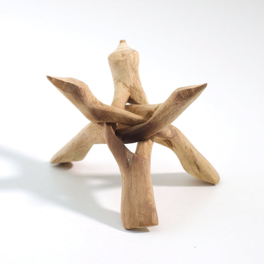 Tripod 6" Natural Rosewood (fits Abalone shells 5 - 7") - Tree Spirit Wellness