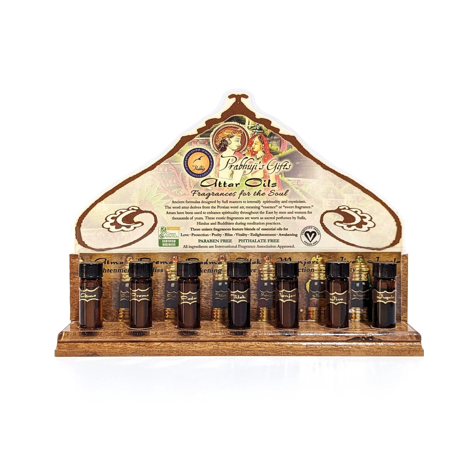 Wholesale Opening Bundle - Attar Oil - Complete Line in 3 ml and 6 ml - 28 Bottles - with Testers Set on a Rack - Tree Spirit Wellness