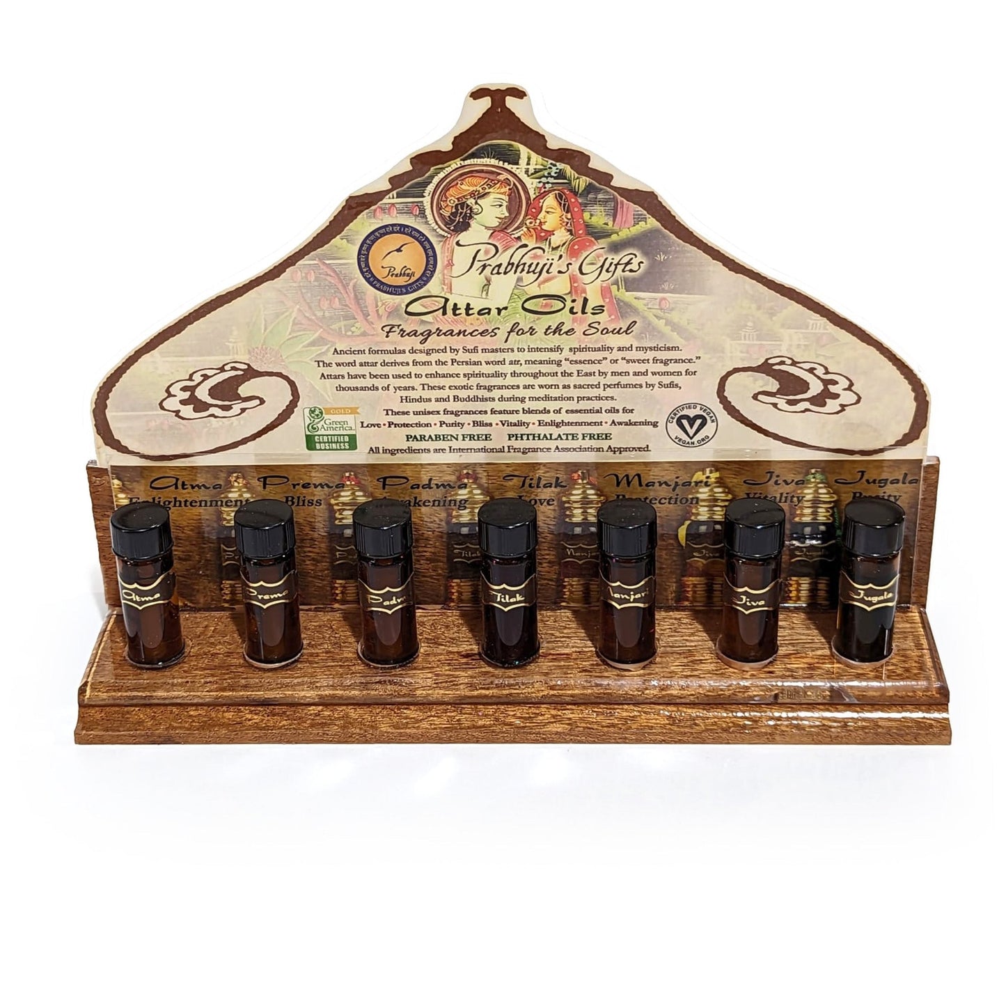 Wholesale Opening Bundle - Attar Oil - Complete Line in 3 ml and 6 ml - 28 Bottles - with Testers Set on a Rack - Tree Spirit Wellness