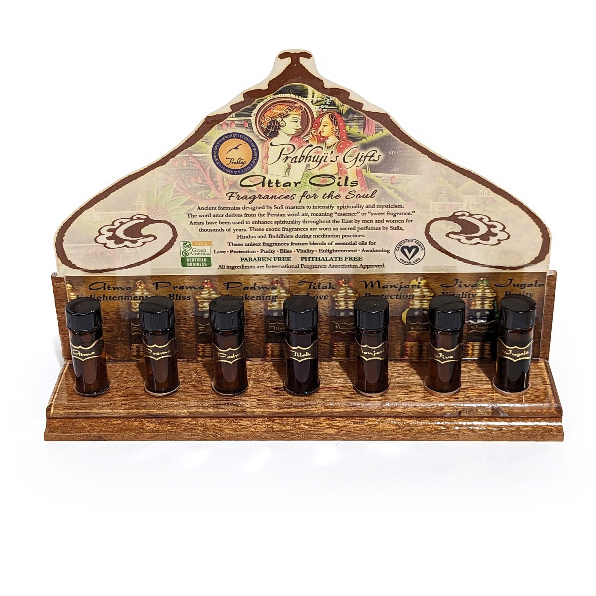 Wholesale Opening Bundle - Attar Oil - Complete Line in 3 ml and 6 ml - 28 Bottles - with Testers Set on a Rack - Tree Spirit Wellness