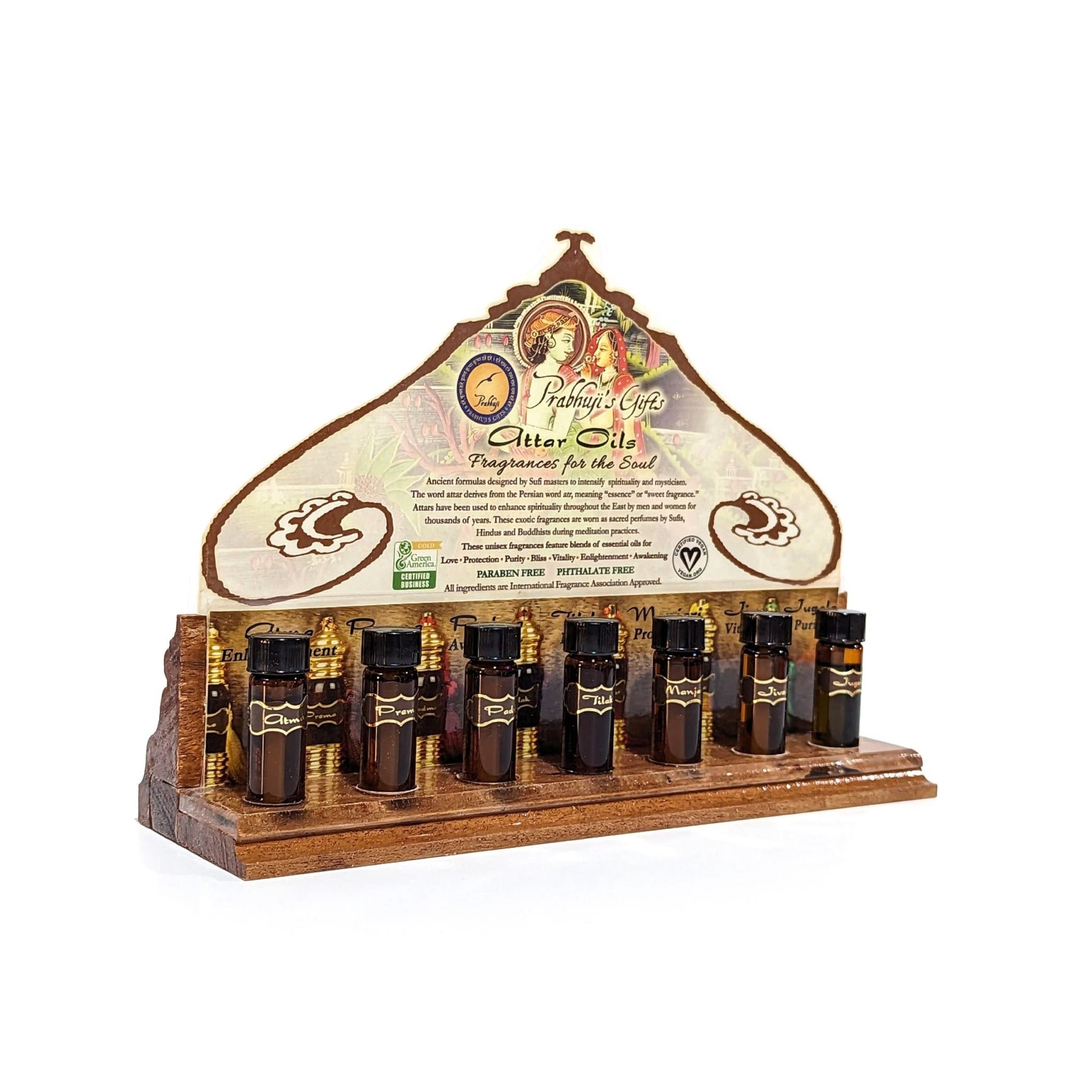 Wholesale Opening Bundle - Attar Oil - Complete Line in 3 ml and 6 ml - 28 Bottles - with Testers Set on a Rack - Tree Spirit Wellness