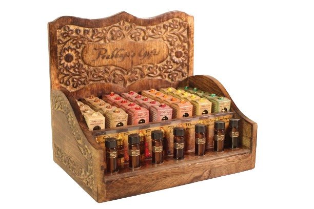 Wholesale Opening Bundle - Attar Oil - Display Rack with Complete Line 0.1 oz (3 ml) - 35 Bottles - Tree Spirit Wellness
