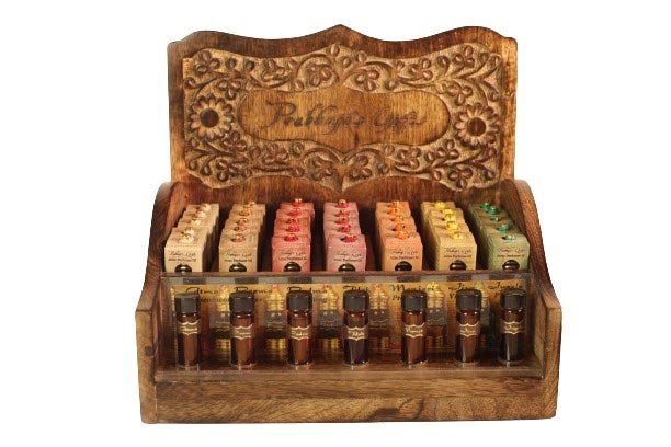 Wholesale Opening Bundle - Attar Oil - Display Rack with Complete Line 0.1 oz (3 ml) - 35 Bottles - Tree Spirit Wellness