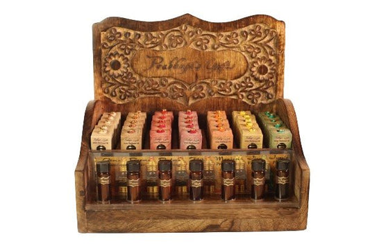 Wholesale Opening Bundle - Attar Oil - Display Rack with Complete Line 0.1 oz (3 ml) - 35 Bottles - Tree Spirit Wellness