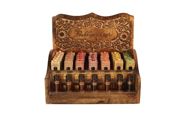 Wholesale Opening Bundle - Attar Oil - Display Rack with Complete Line 0.2 oz (6 ml) - 35 Bottles - Tree Spirit Wellness