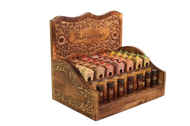 Wholesale Opening Bundle - Attar Oil - Display Rack with Complete Line 0.2 oz (6 ml) - 35 Bottles - Tree Spirit Wellness