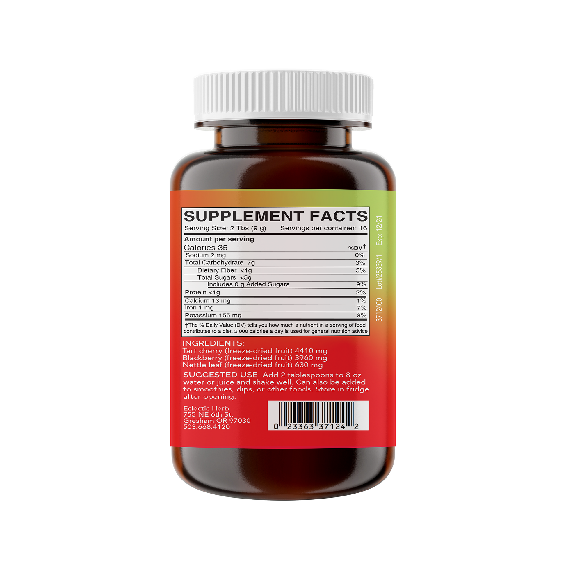 BERRY TART CHERRY POWDER freeshipping - Tree Spirit Wellness