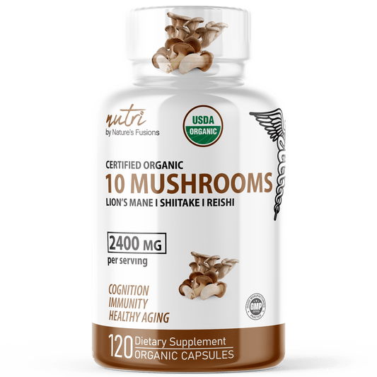 10 Mushroom Complex 2400 mg - ORGANIC 120 ct. - Tree Spirit Wellness