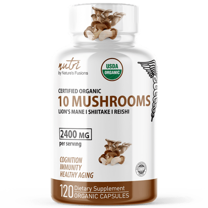 10 Mushroom Complex 2400 mg - ORGANIC 120 ct. - Tree Spirit Wellness