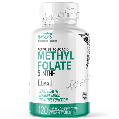 5-MTHF L Methylfolate 1 MG - 120 Vegan Tablets - Tree Spirit Wellness