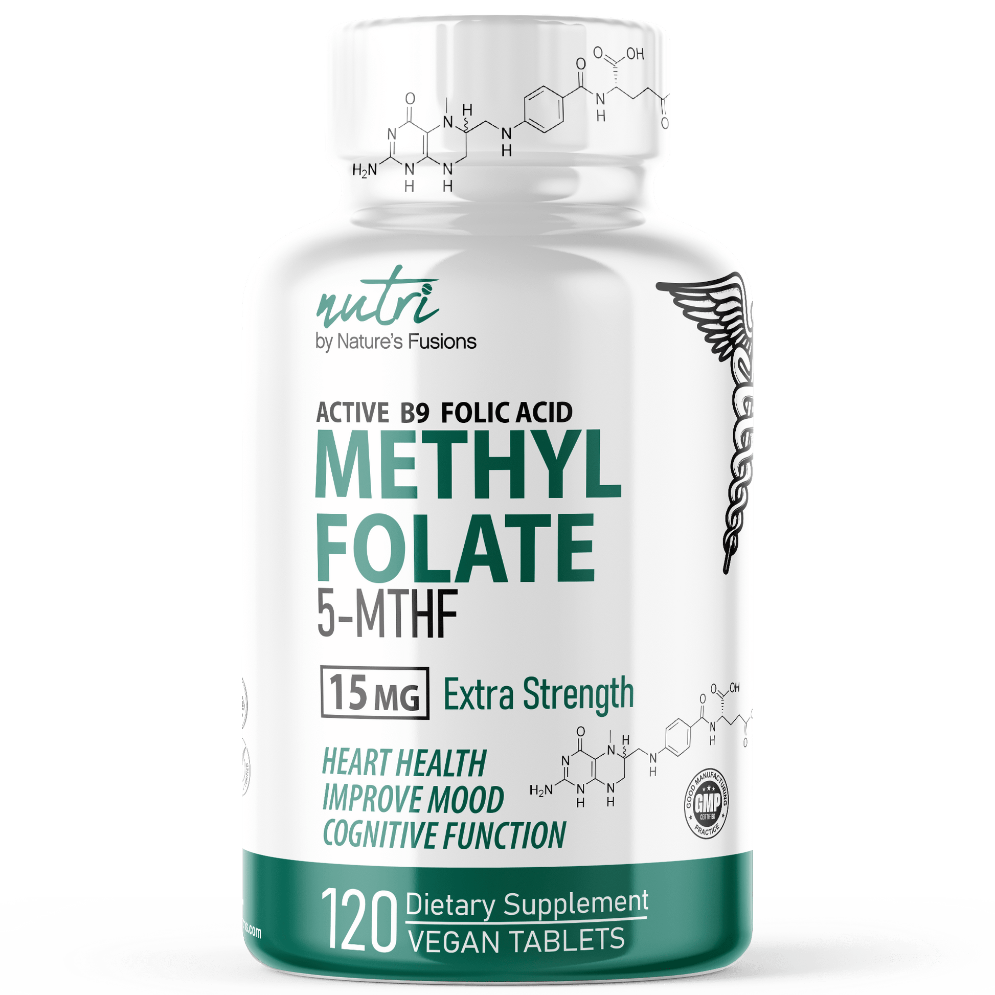 5-MTHF L Methylfolate 15MG - 120 Vegan Tablets - Tree Spirit Wellness