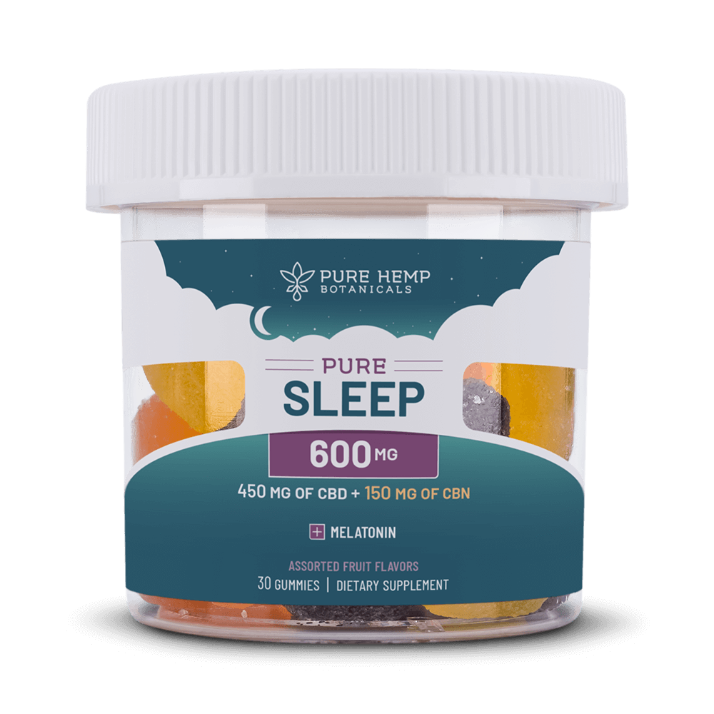 600mg Pure Sleep CBD+CBN Gummies - Tree Spirit Wellness
