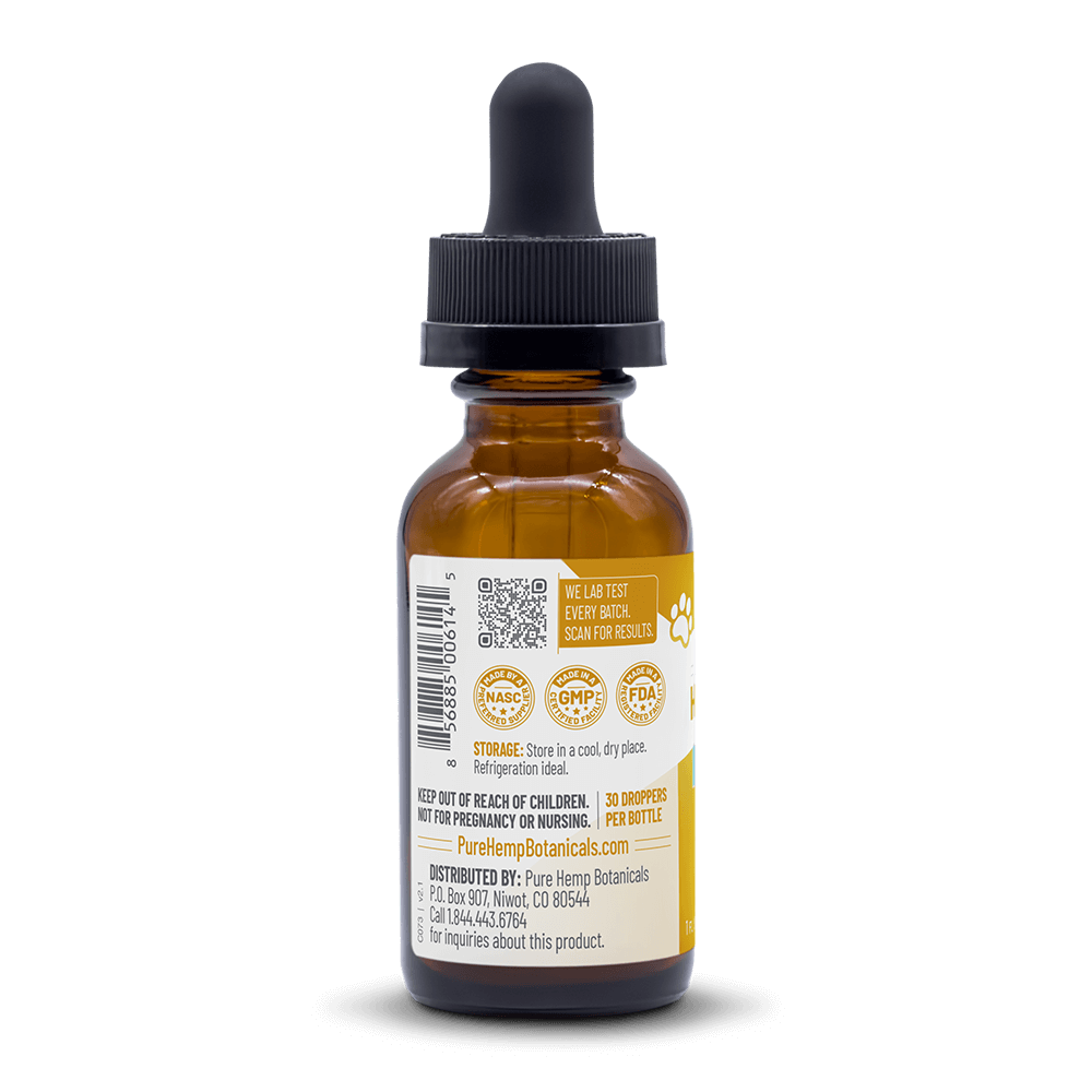 750MG PET CBD TINCTURE - Tree Spirit Wellness