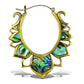 Abalone Lotus Drops - Silver Post - Tree Spirit Wellness