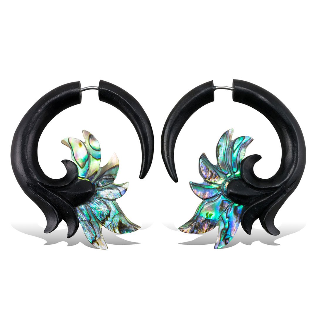 Ambrosia Curls - Horn with Abalone - Tree Spirit Wellness