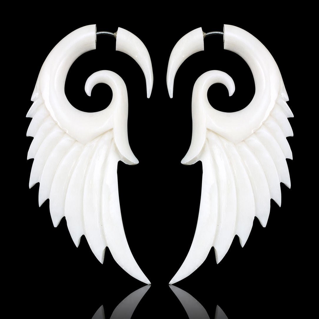 Angel Wings - Bone - Tree Spirit Wellness