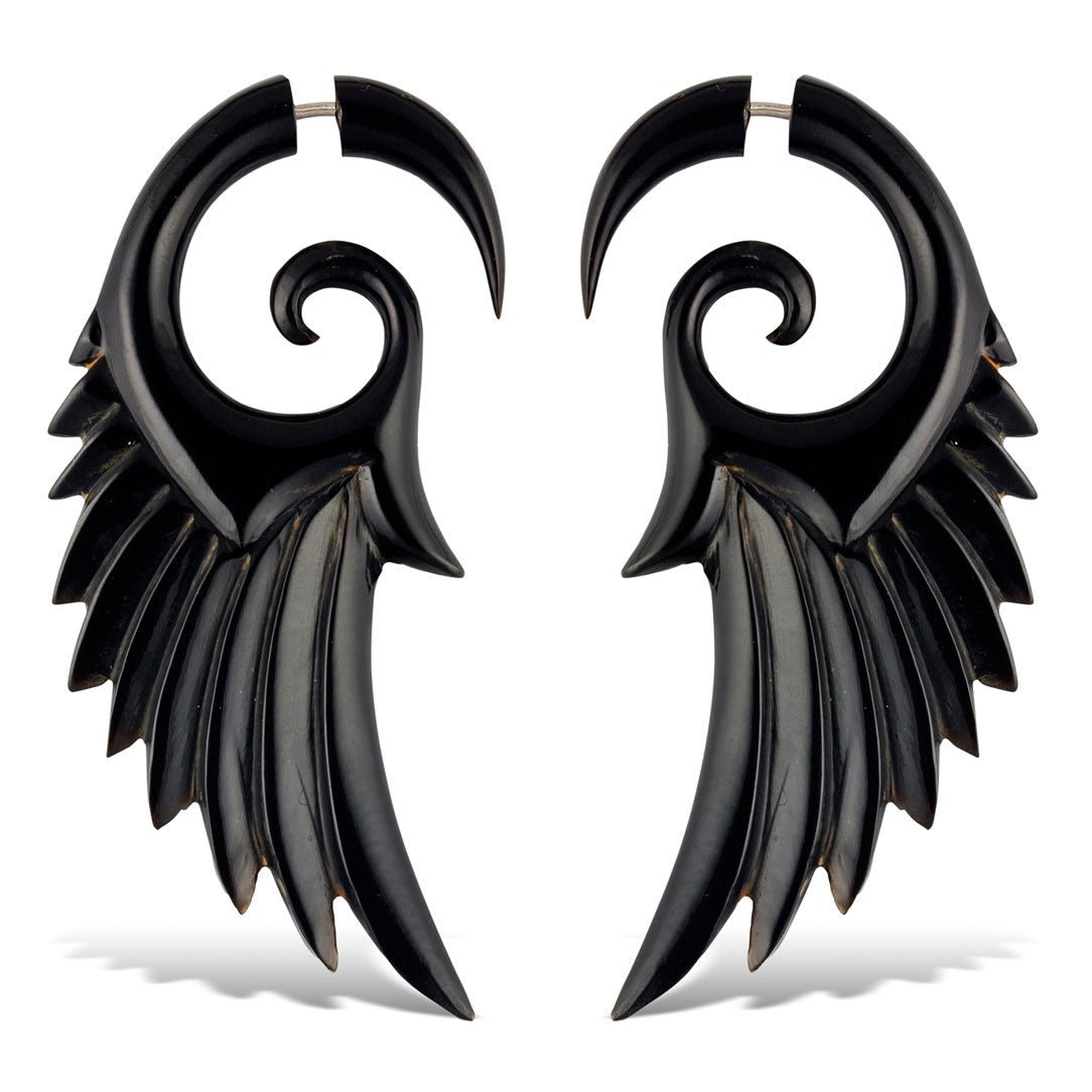 Angel Wings Large - Horn - Tree Spirit Wellness