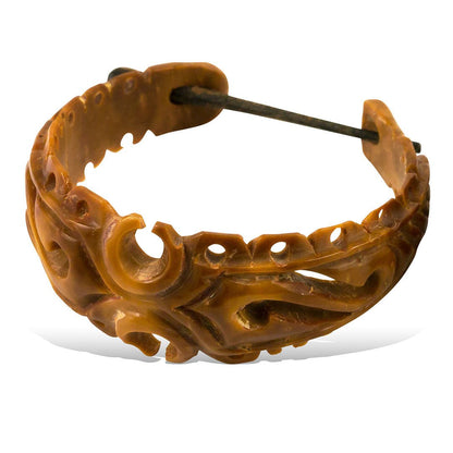 Bhima Hoops - Piassava Palm Nut - Tree Spirit Wellness